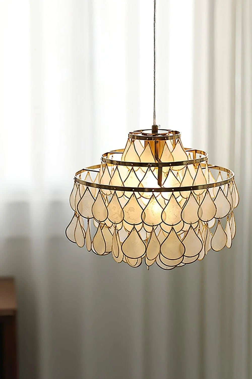 Teardrops Capiz Chandelier - Image 7