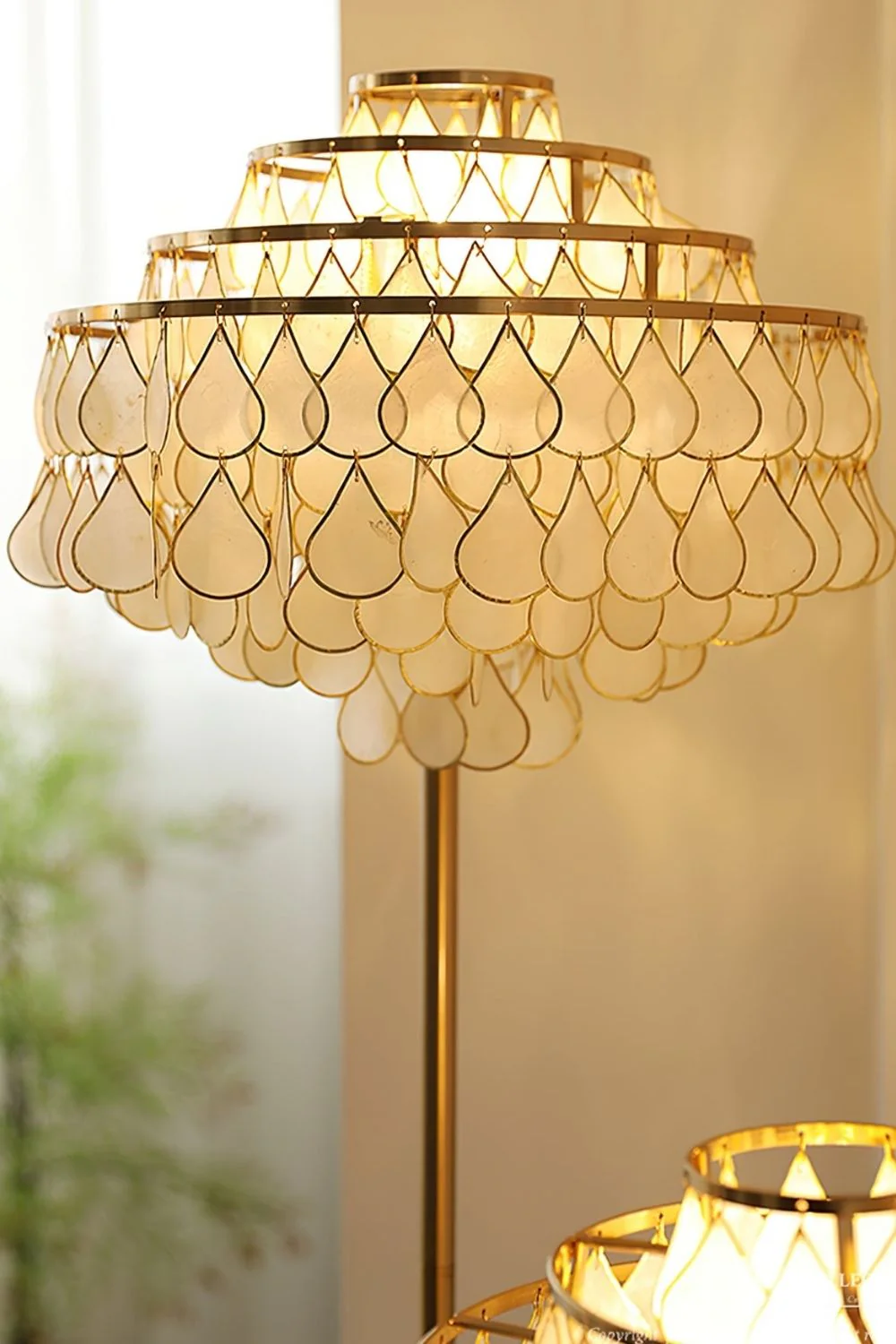 Teardrops Capiz Floor Lamp - Image 11