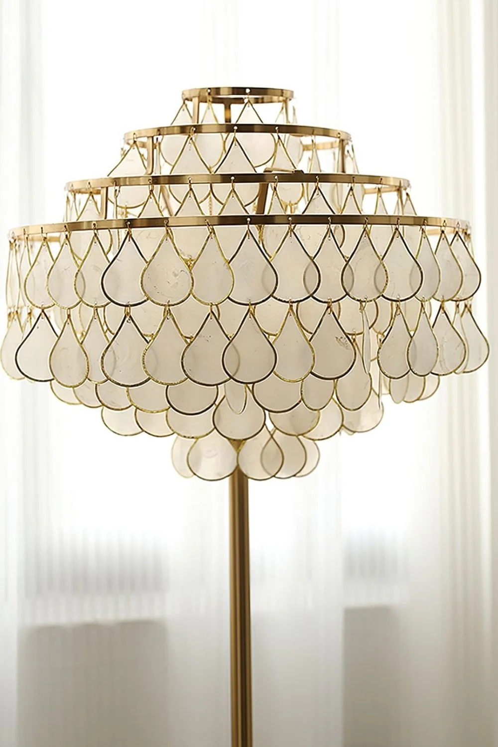 Teardrops Capiz Floor Lamp - Image 13