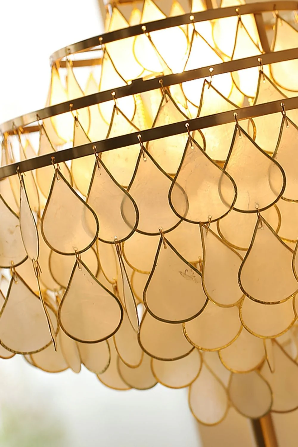 Teardrops Capiz Floor Lamp - Image 14