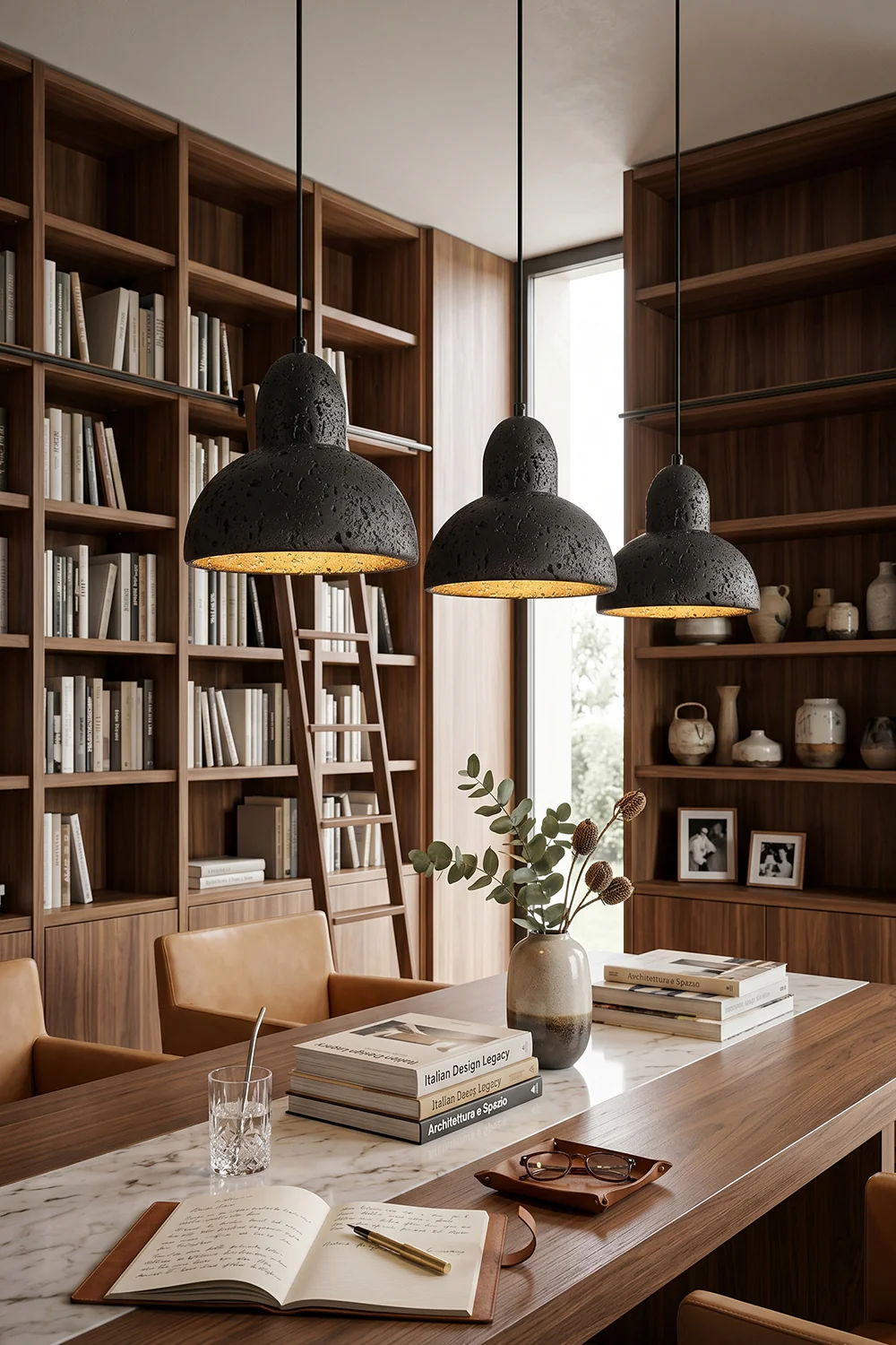 Tectonic Vein Travertine Pendant Light - Image 6