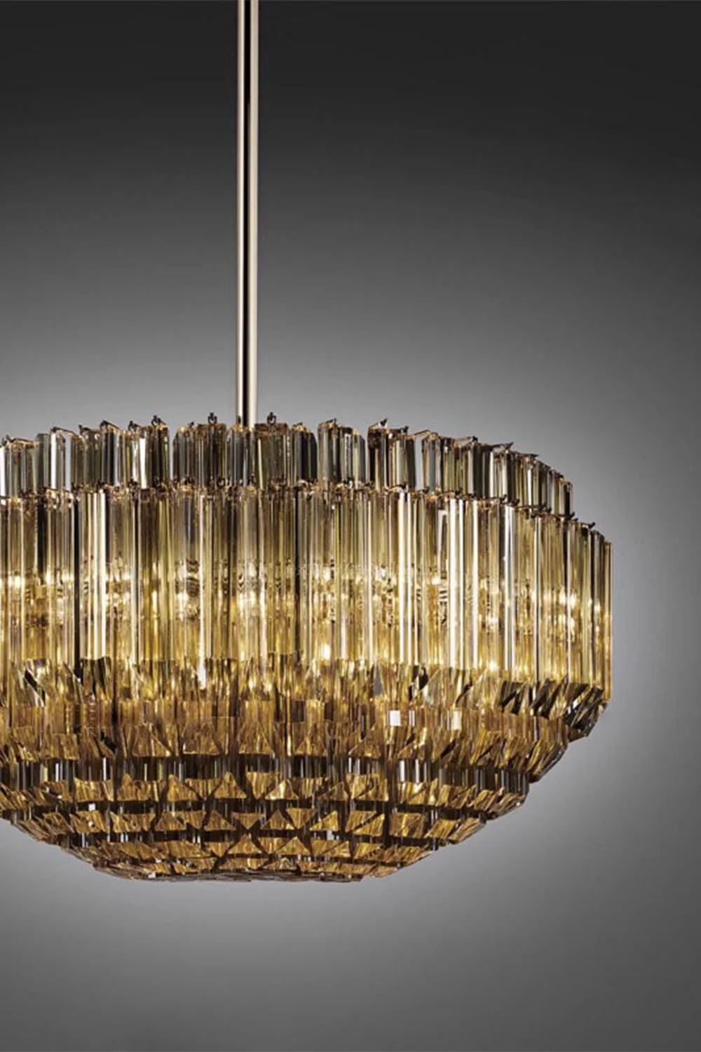 Three-sided Glass Chandelier - Image 4