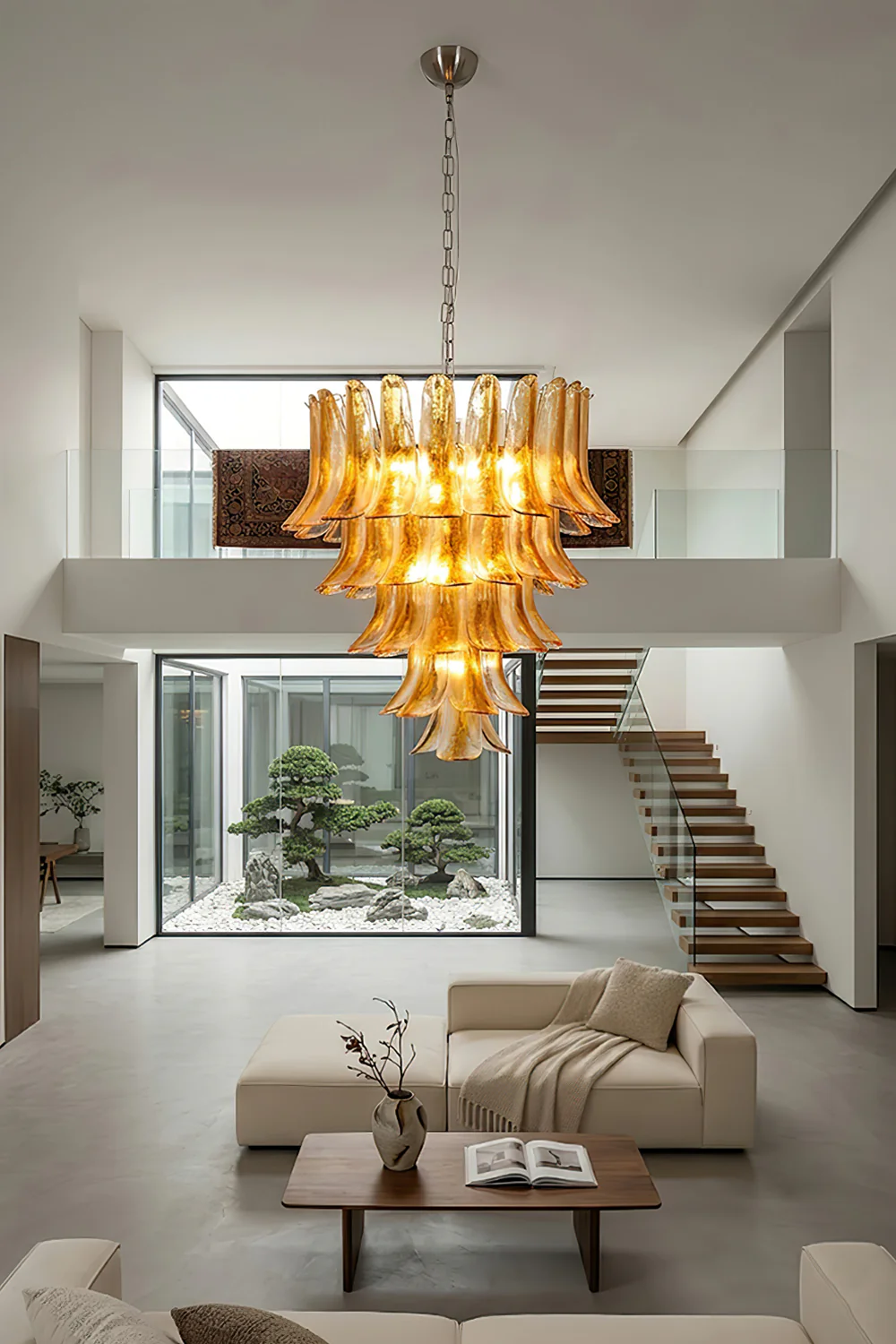 Tiered Amber Lily Chandelier - Image 6