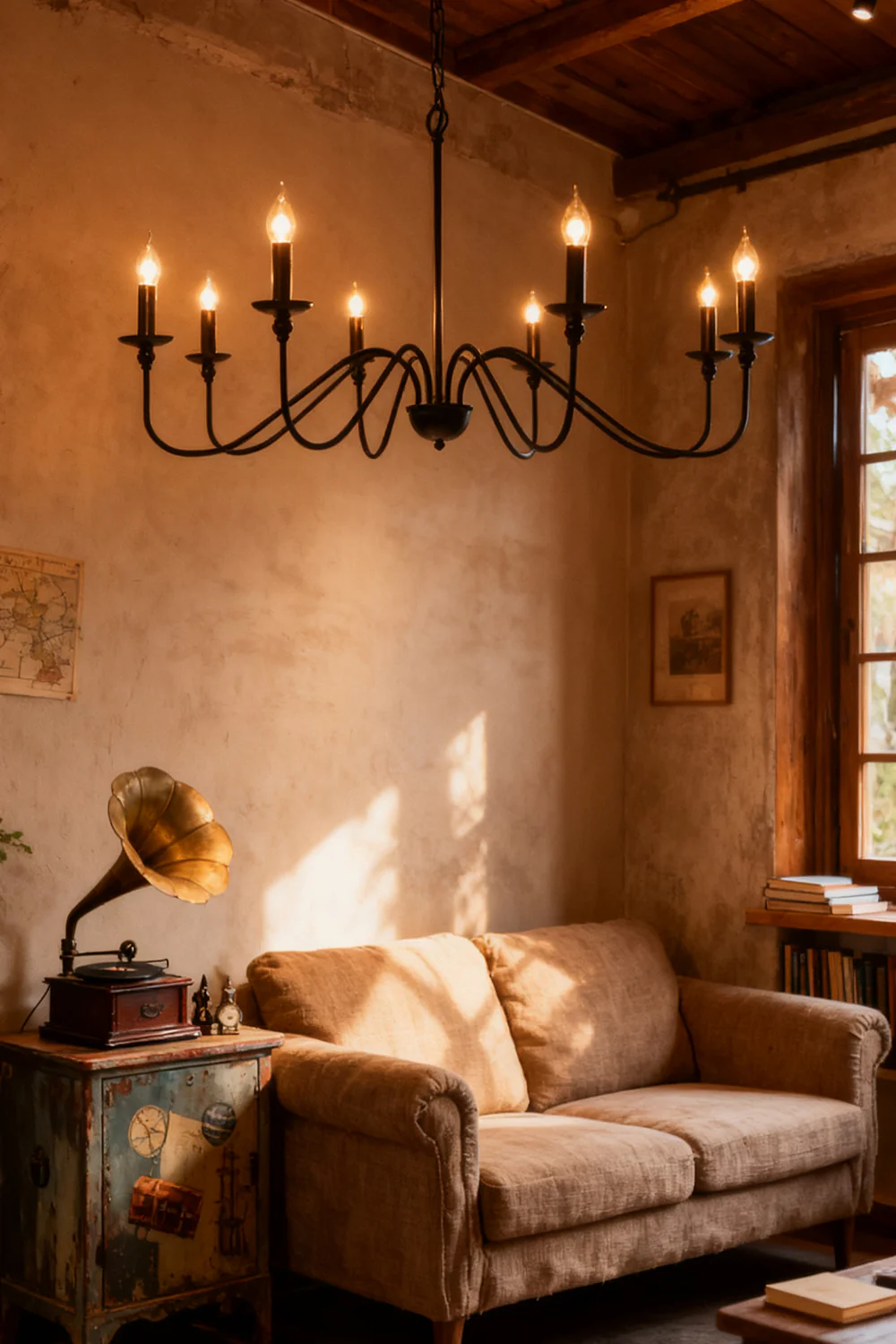 Timeless Gold Candle Chandelier - Image 11