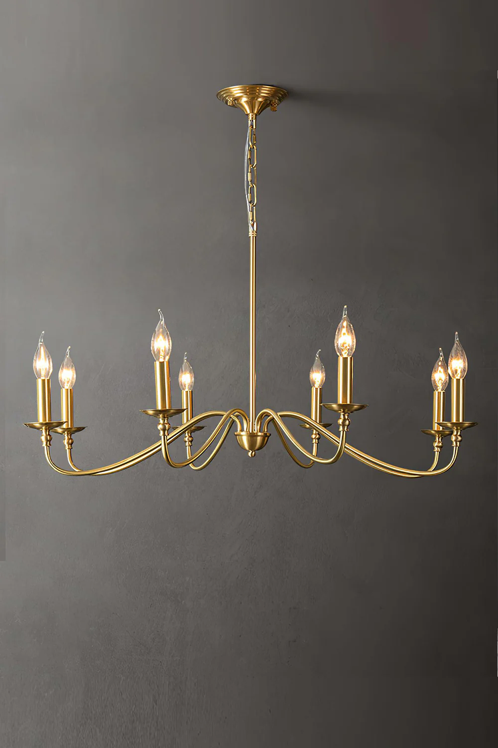 Timeless Gold Candle Chandelier - Image 13