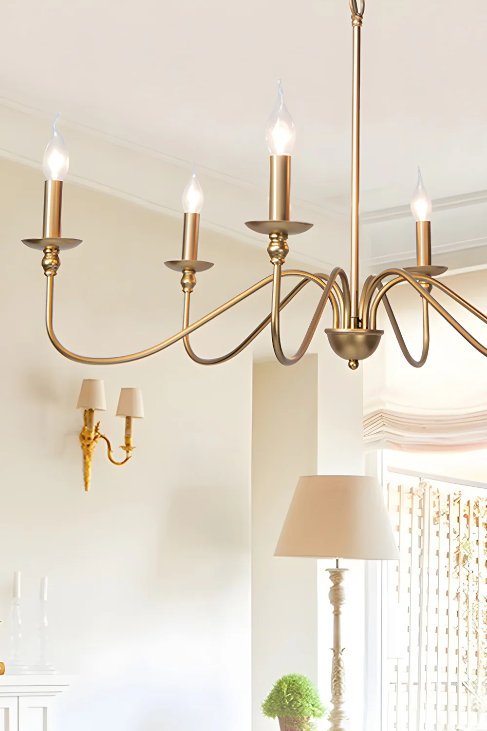 Timeless Gold Candle Chandelier - Image 15