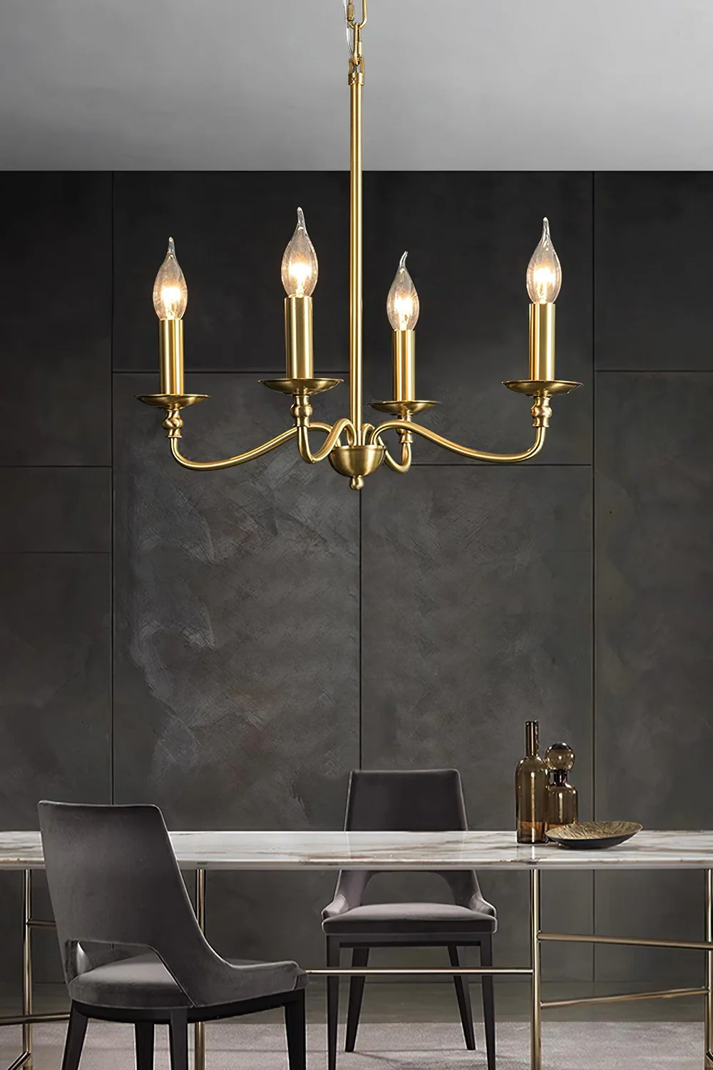 Timeless Gold Candle Chandelier - Image 6