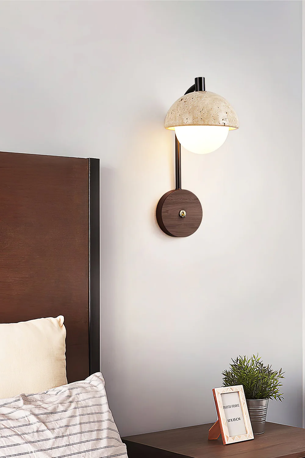 Travertine Arc Wall Light - Image 6