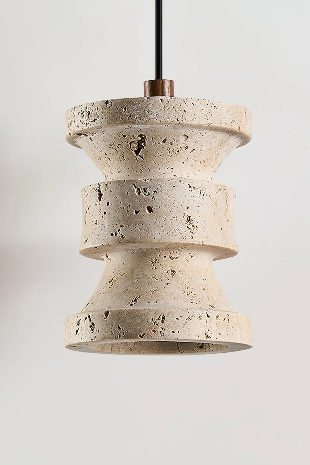 Travertine Carved Pendant Light - Image 8