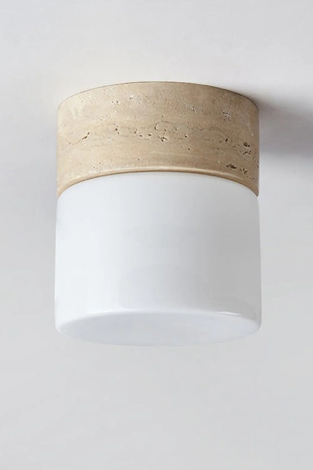 Travertine Cylinder Ceiling Lamp - Image 13