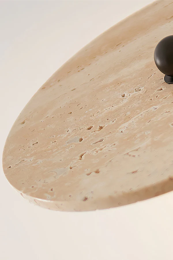 Travertine Disc Arm Wall Lamp - Image 15