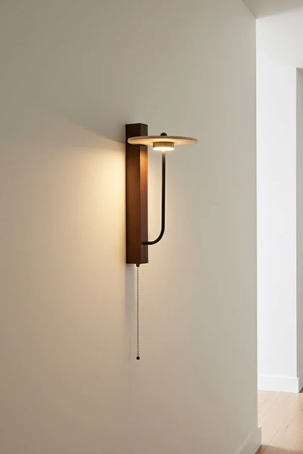Travertine Disc Arm Wall Lamp - Image 19