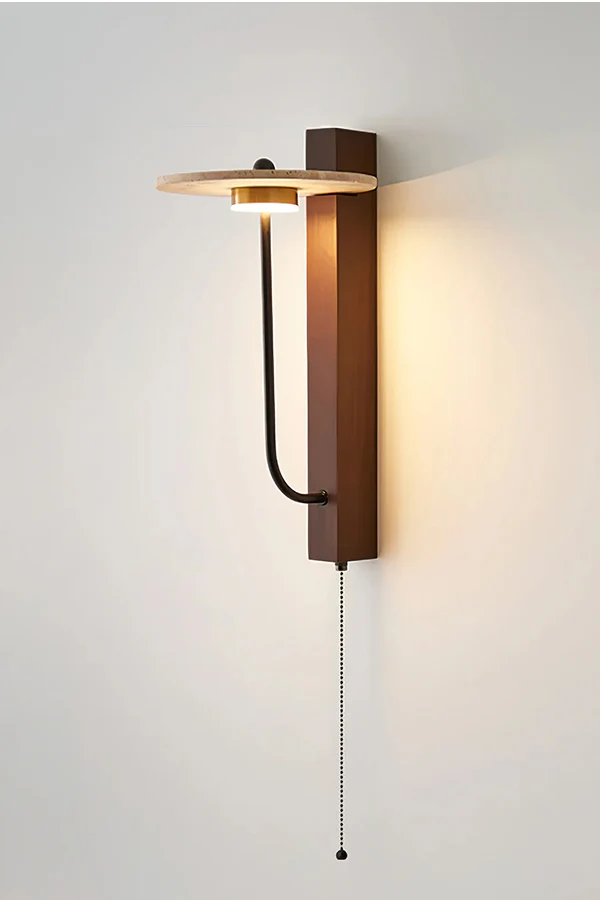 Travertine Disc Arm Wall Lamp - Image 24