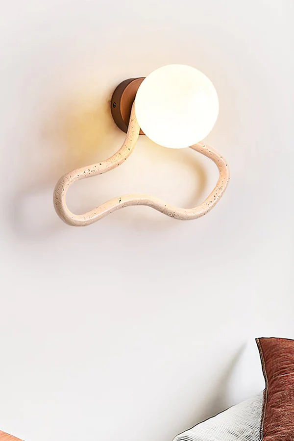 Travertine Flow Wall Sconce - Image 7