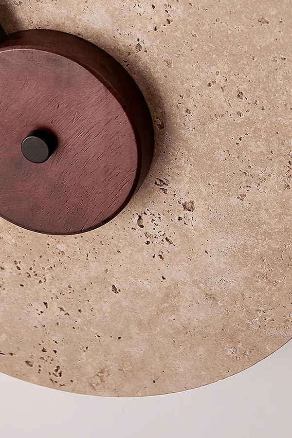 Travertine Halo Wall Sconce - Image 13