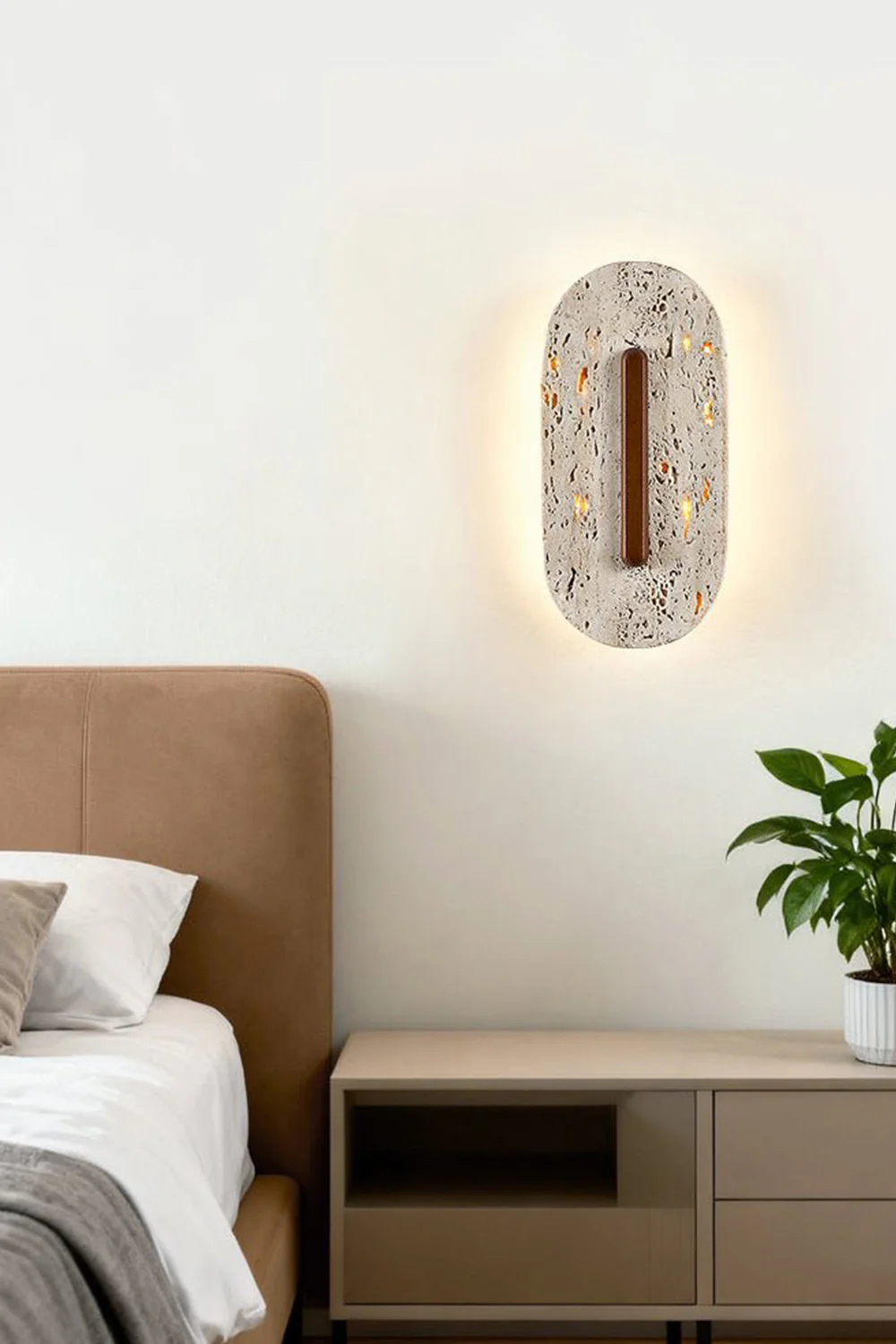Travertine Slab Wall Sconce - Image 7