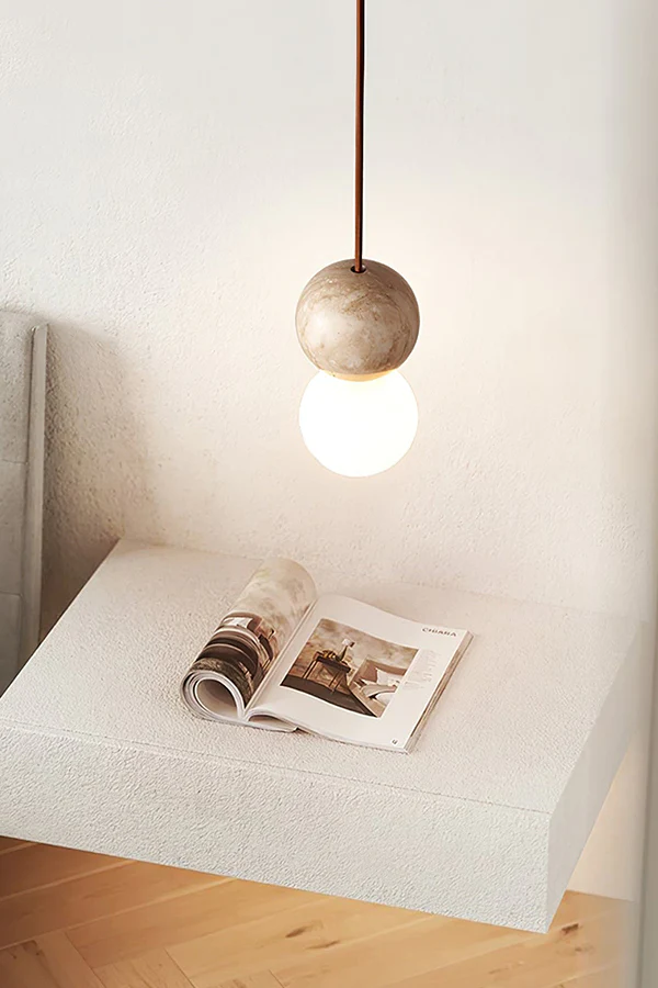 Travertine Stone Pendant Light - Image 17