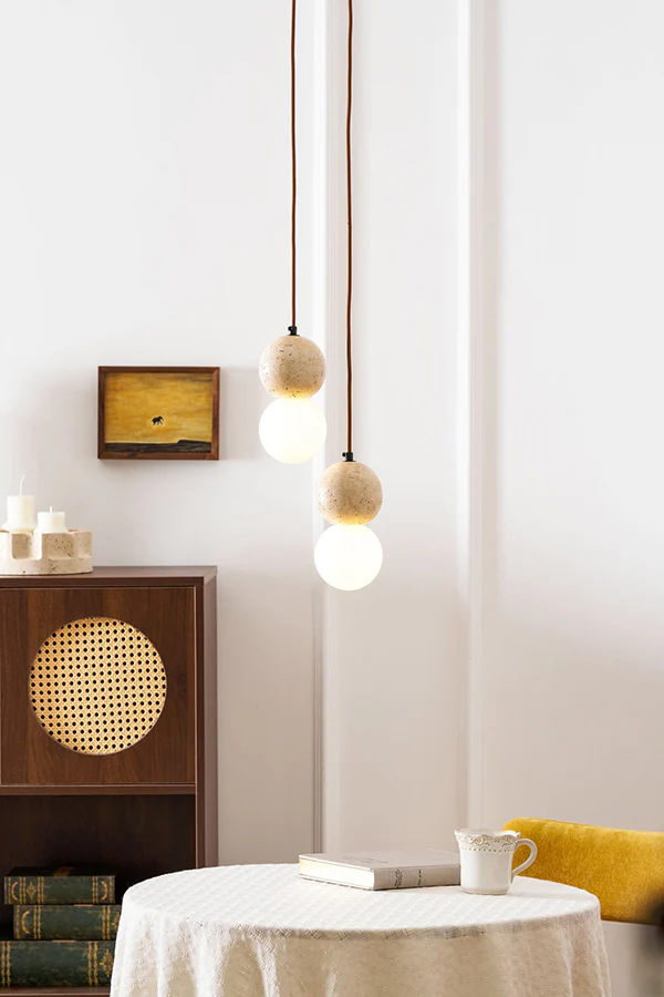 Travertine Stone Pendant Light - Image 18