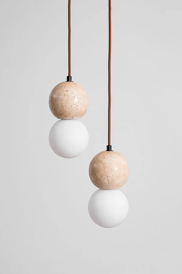 Travertine Stone Pendant Light - Image 34