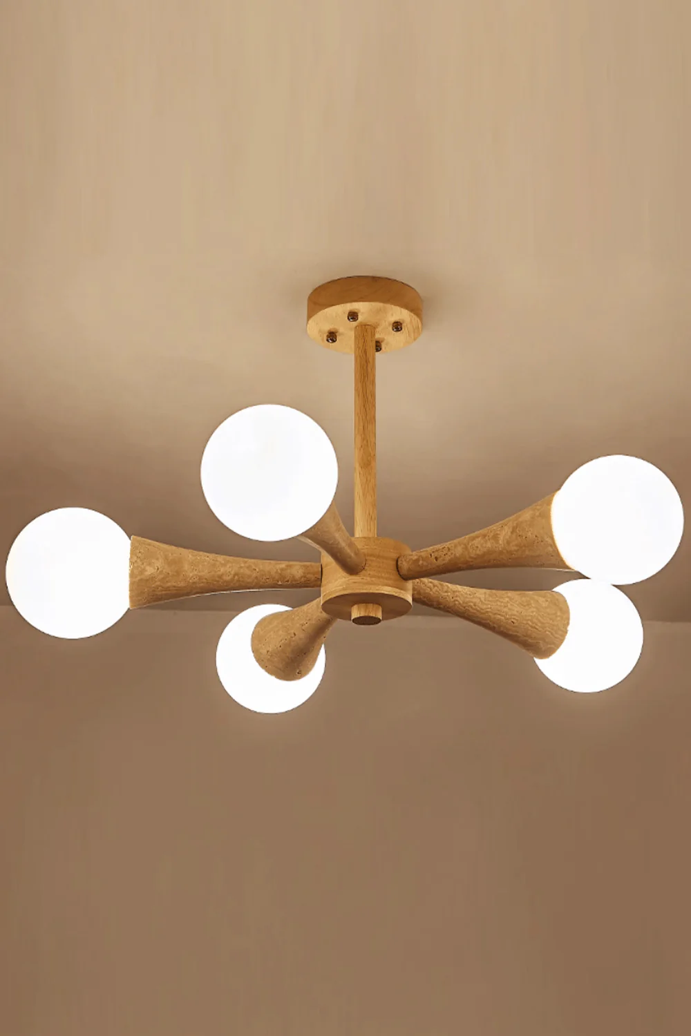 Travertine Tree-Arm Chandelier - Image 14
