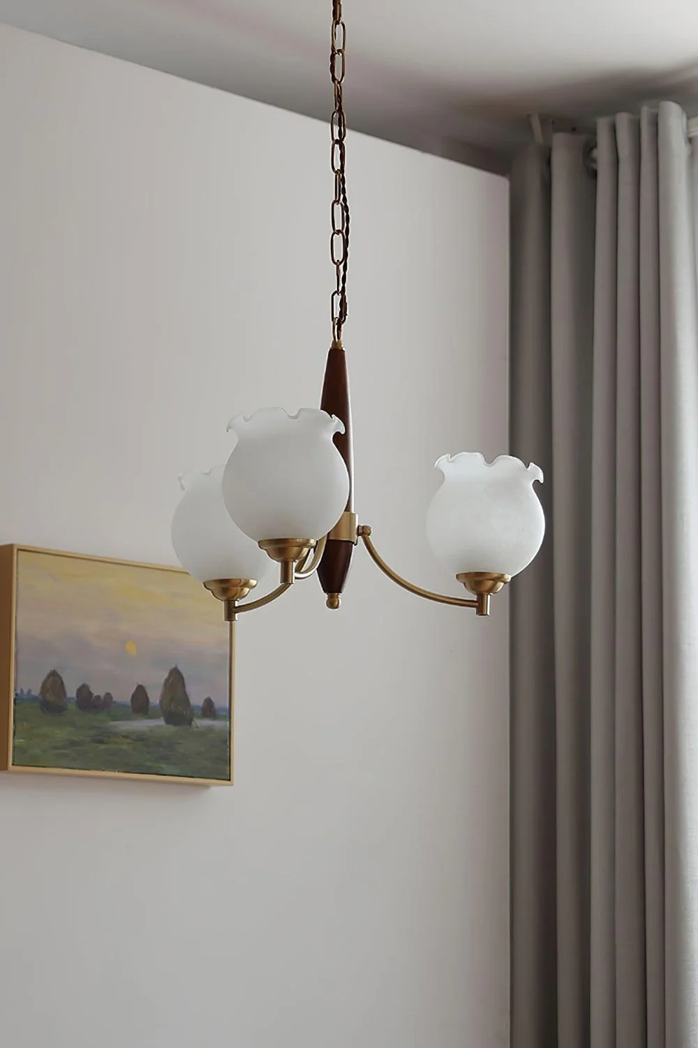 Tulips Glass Wood Chandelier - Image 10