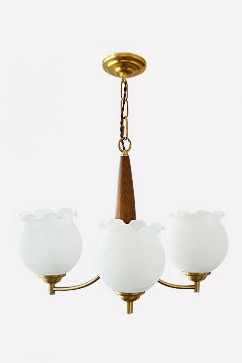 Tulips Glass Wood Chandelier - Image 16