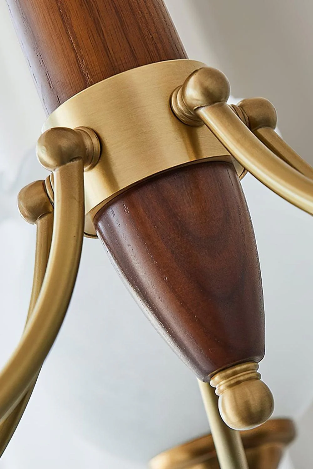 Tulips Glass Wood Chandelier - Image 18