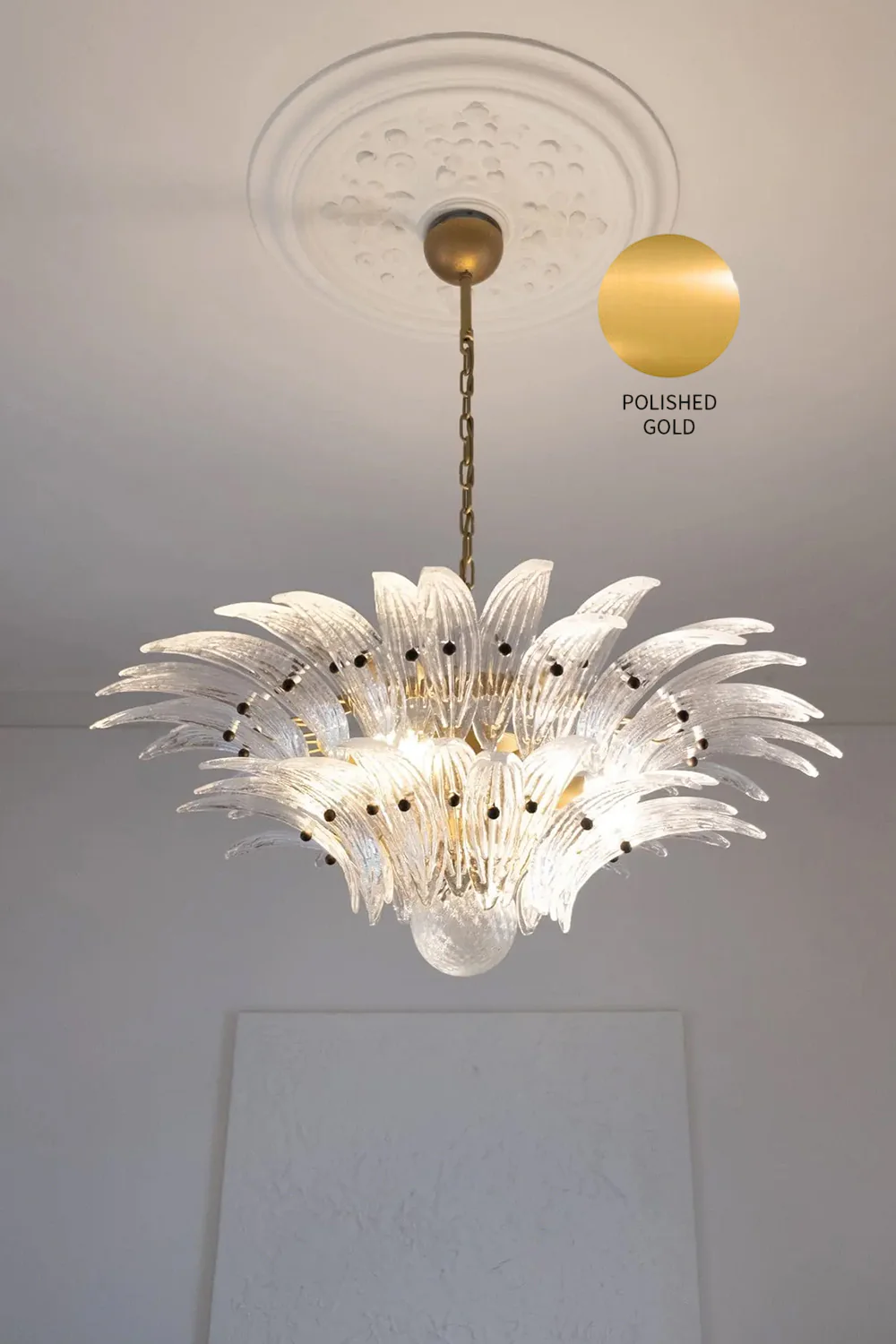Two-Tier Art Palmette Chandelier - Image 19