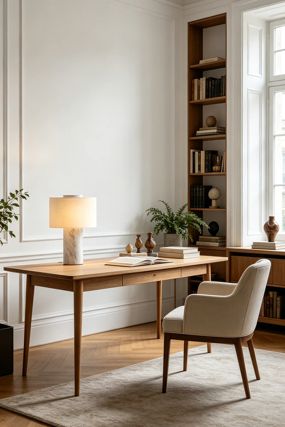 Veined Marble Table Lamp - Image 4