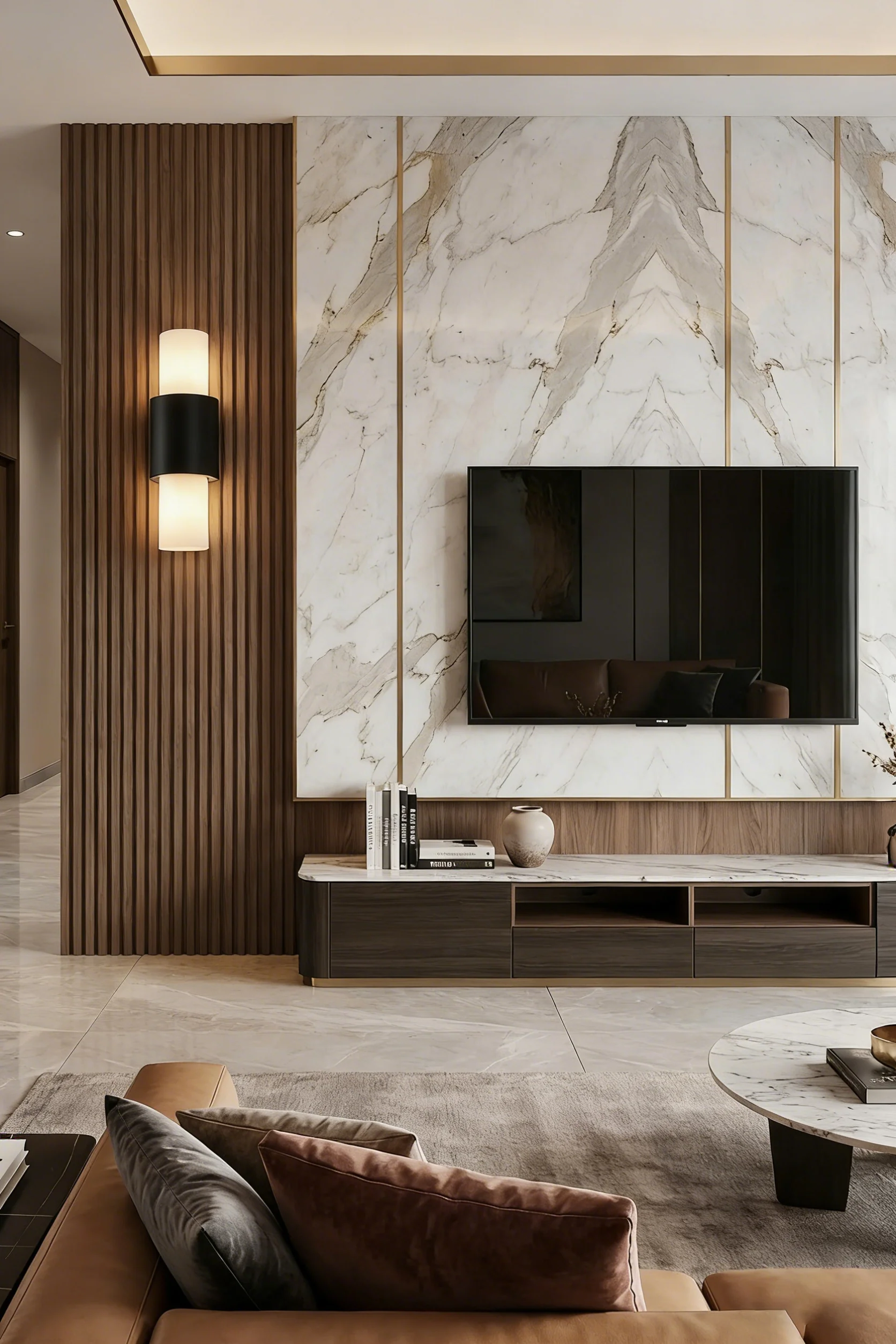 Vertical Alabaster Wall Sconce - Image 4