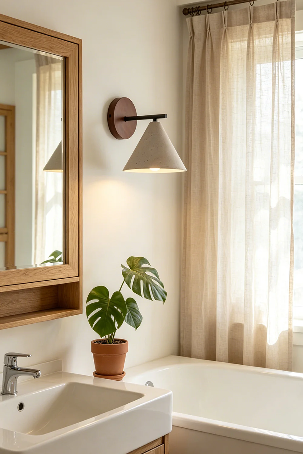 Vesper Cone Travertine Wall Light - Image 4