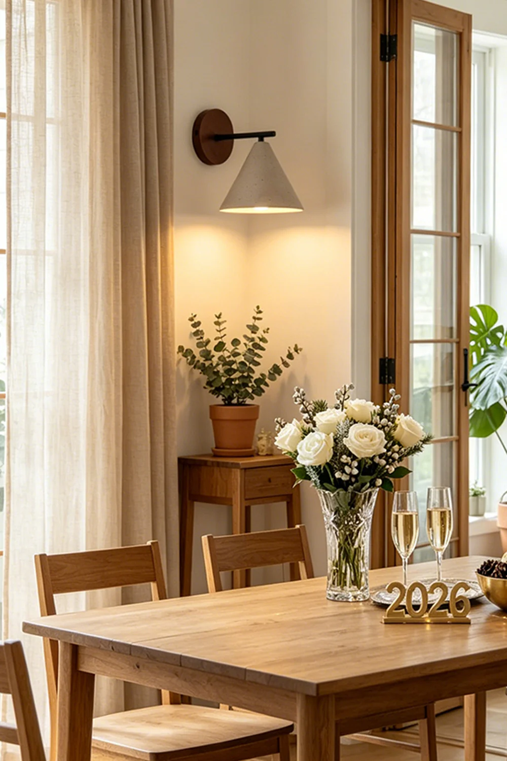 Vesper Cone Travertine Wall Light - Image 6