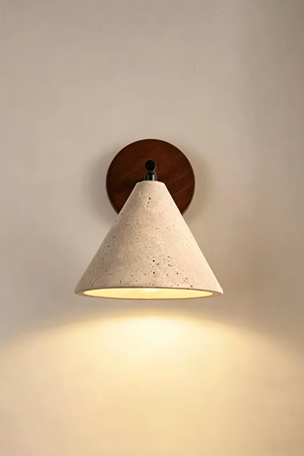 Vesper Cone Travertine Wall Light - Image 9