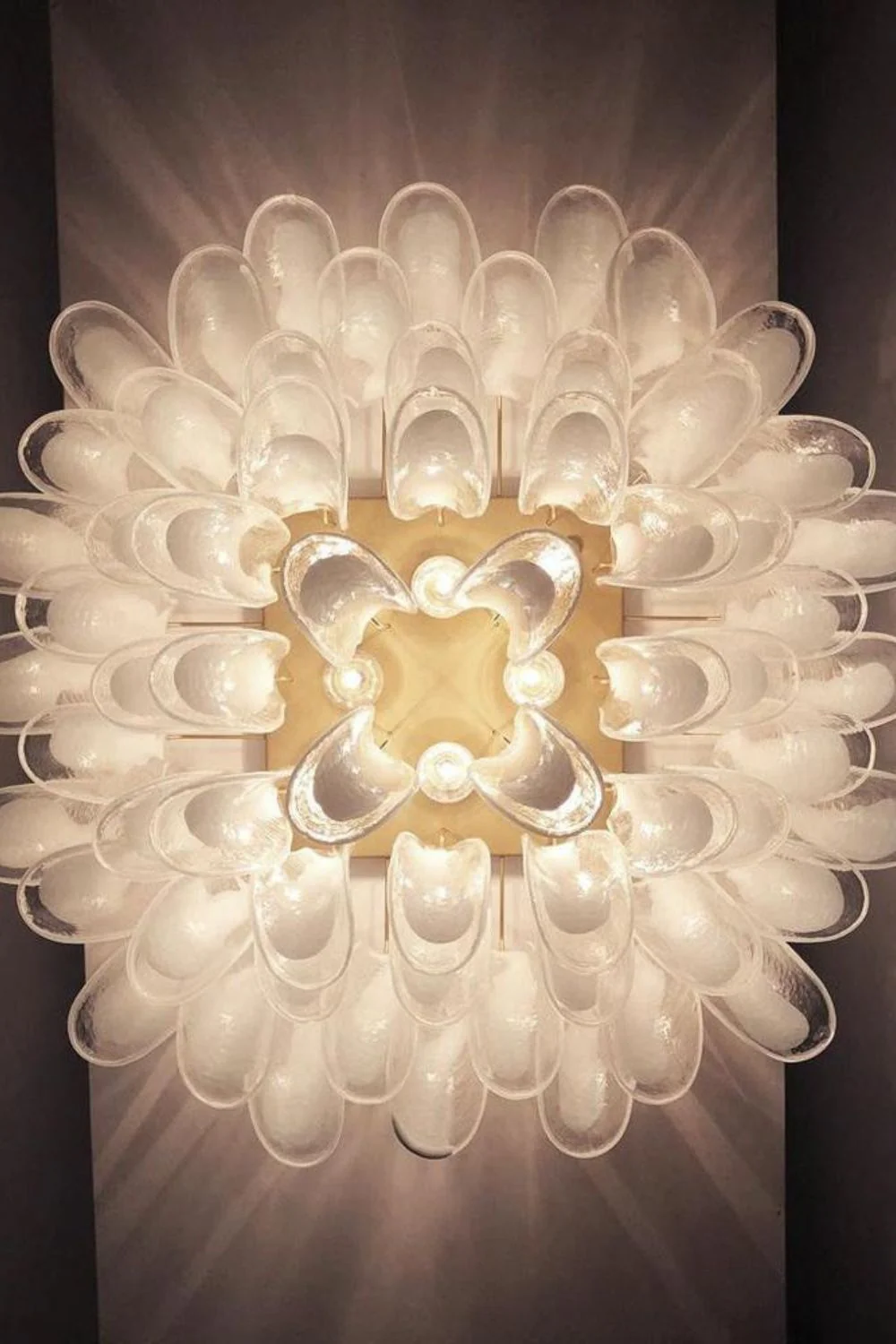 Vintage Art Handcrafted Petal Ceiling Lamp - Image 5