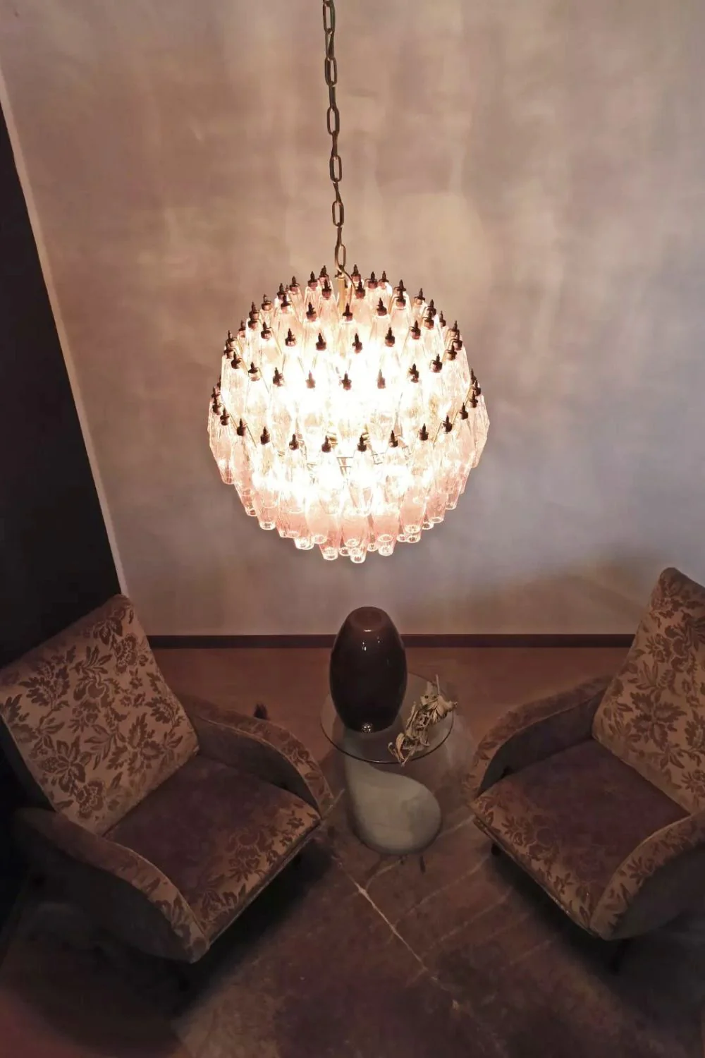 Vintage Art Sphere Chandelier - Image 2