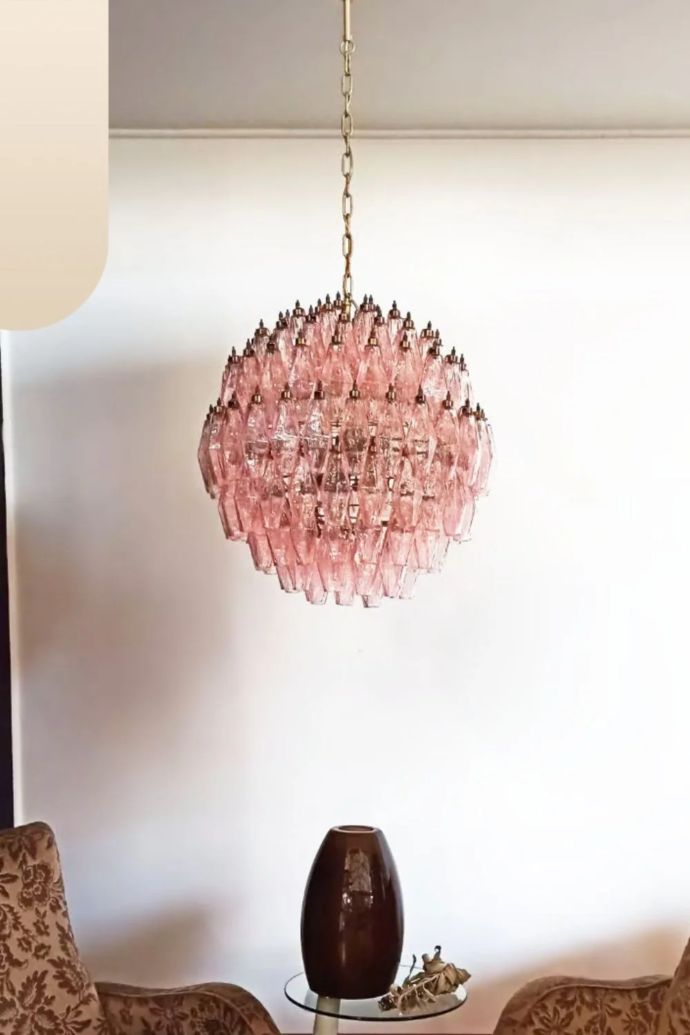 Vintage Art Sphere Chandelier - Image 3