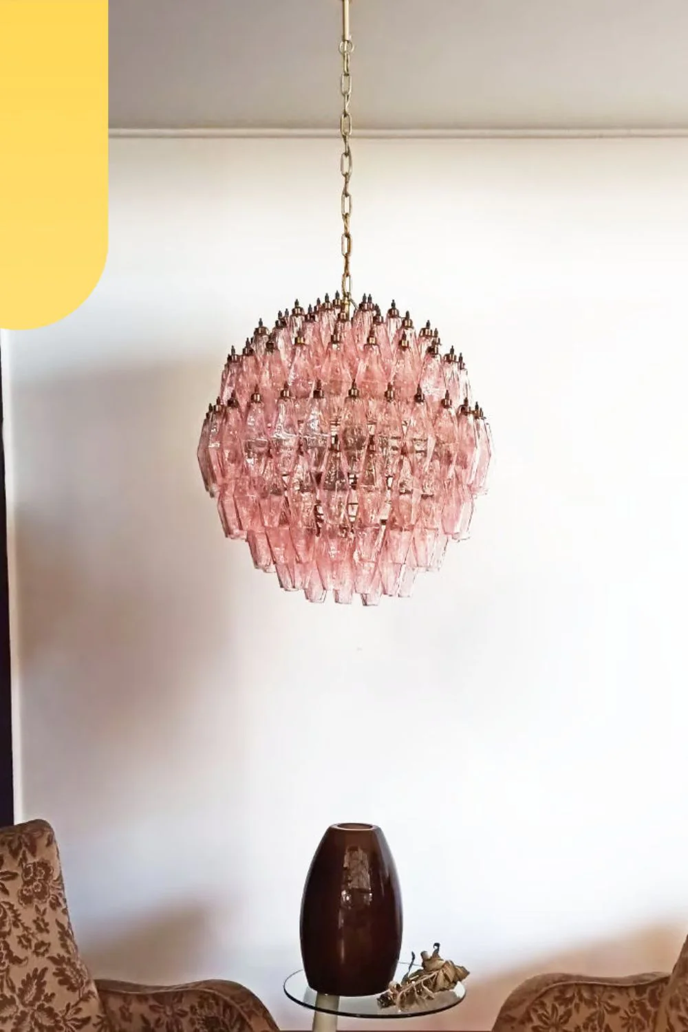 Vintage Art Sphere Chandelier - Image 6