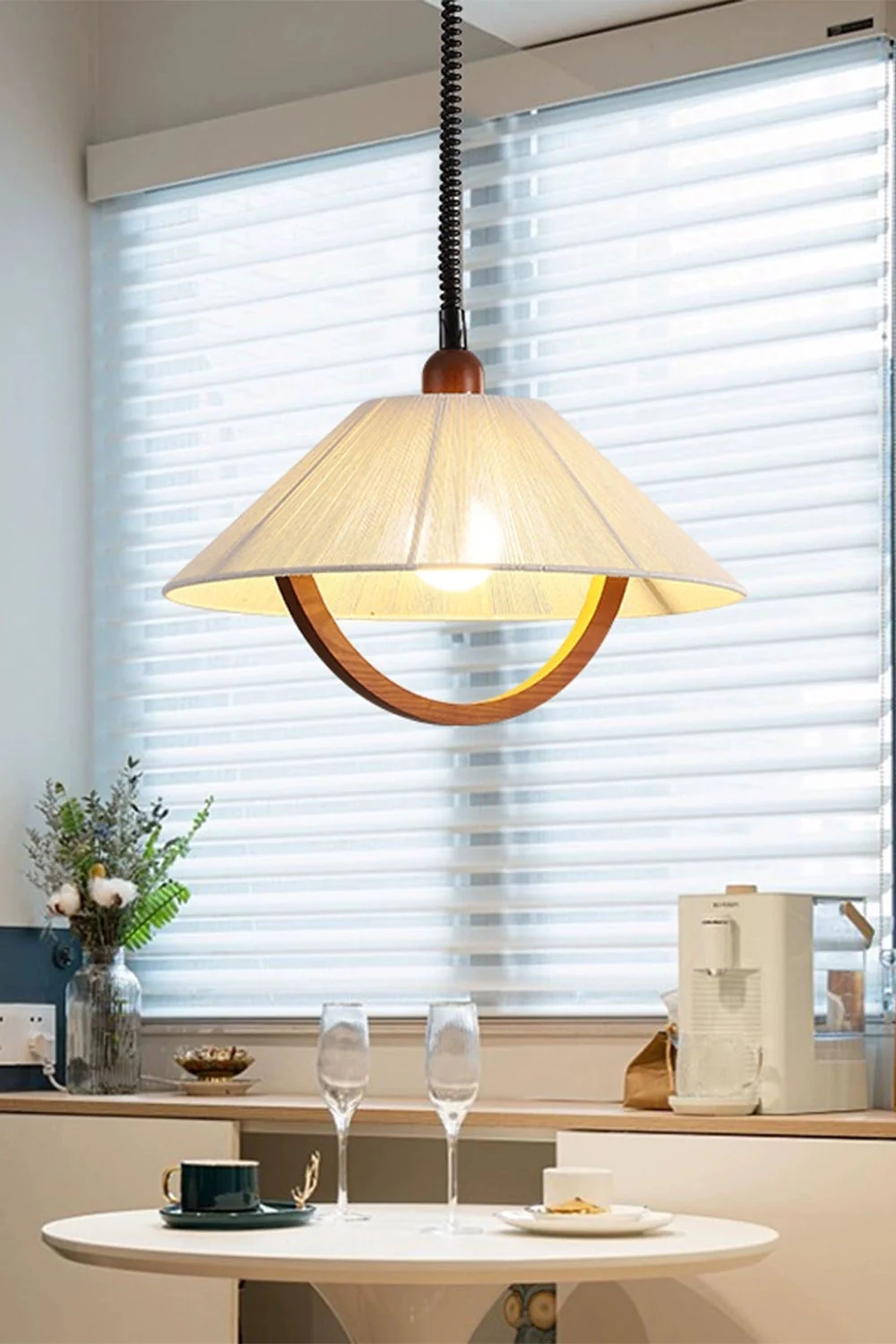 Vintage Cotton Pendant Lamp - Image 2