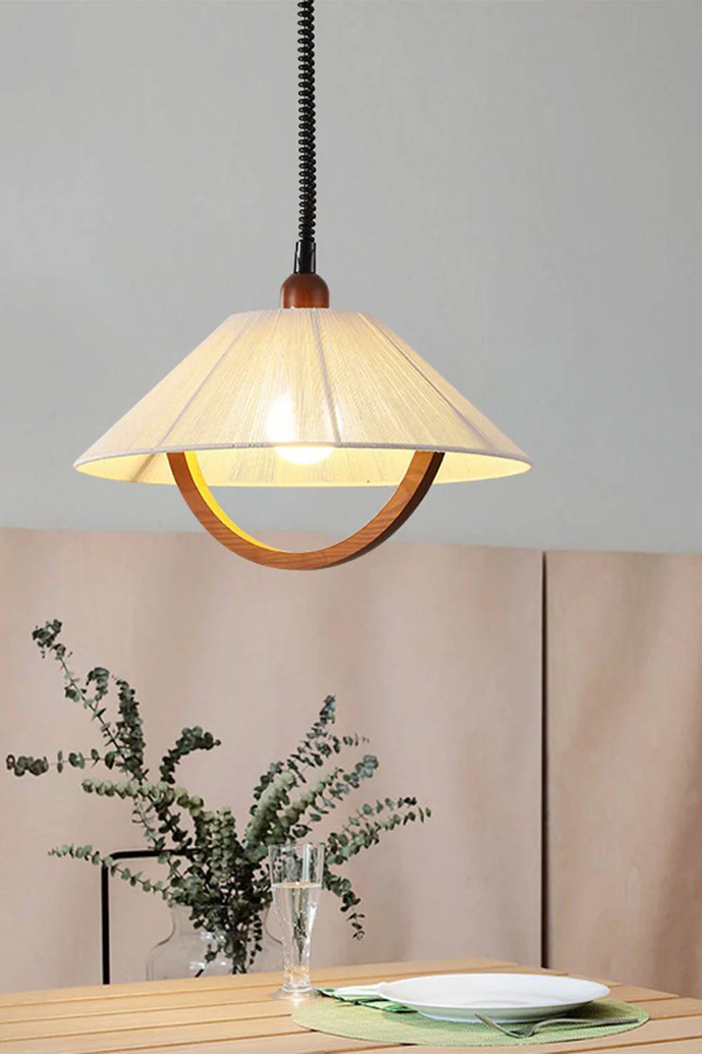 Vintage Cotton Pendant Lamp - Image 25