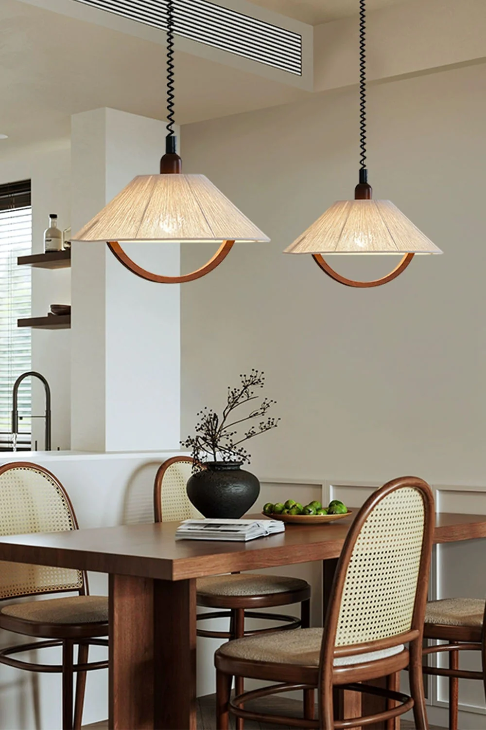 Vintage Cotton Pendant Lamp - Image 3