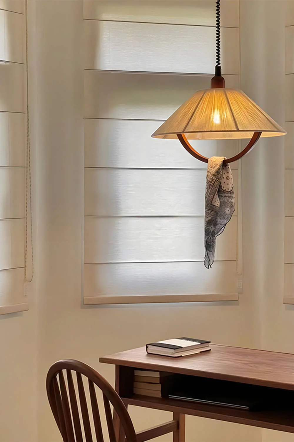 Vintage Cotton Pendant Lamp - Image 8