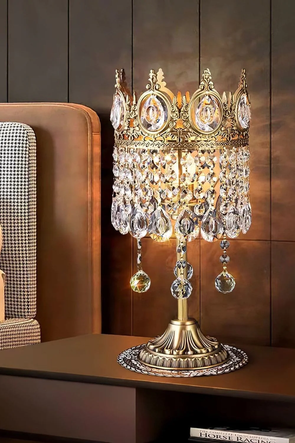 Vintage Crystal Table Lamp - Image 2