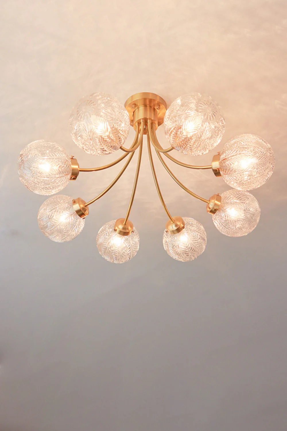 Vintage Glass Ceiling Lamp - Image 11