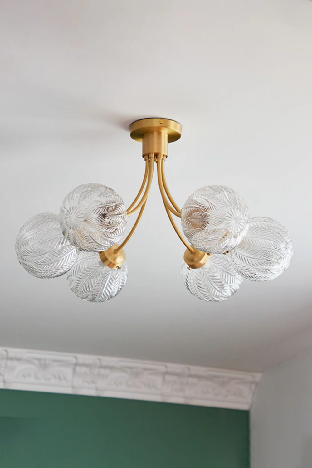 Vintage Glass Ceiling Lamp - Image 12