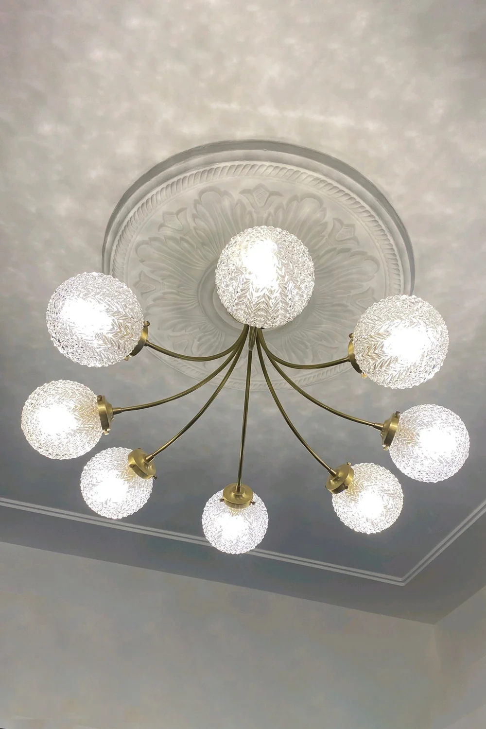 Vintage Glass Ceiling Lamp - Image 15