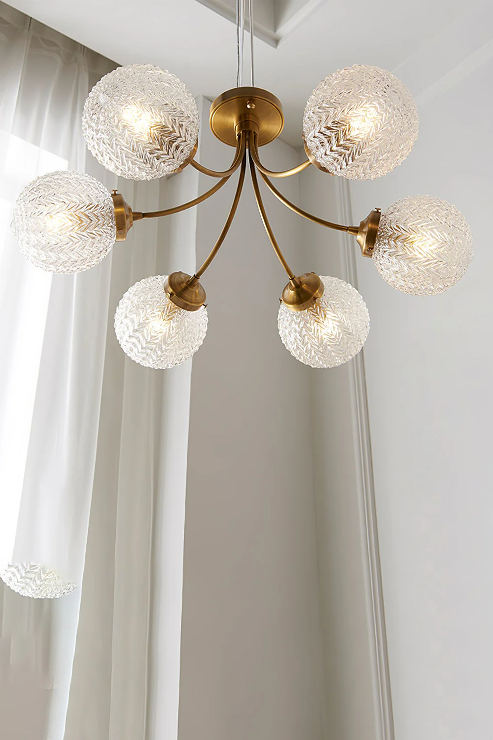 Vintage Glass Ceiling Lamp - Image 16