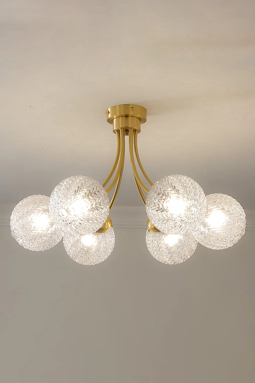 Vintage Glass Ceiling Lamp - Image 17