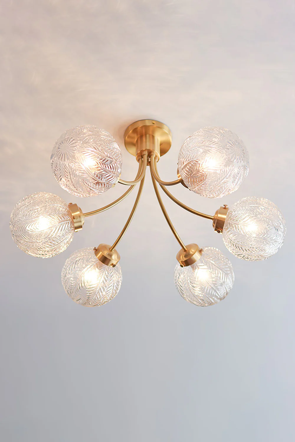 Vintage Glass Ceiling Lamp - Image 19