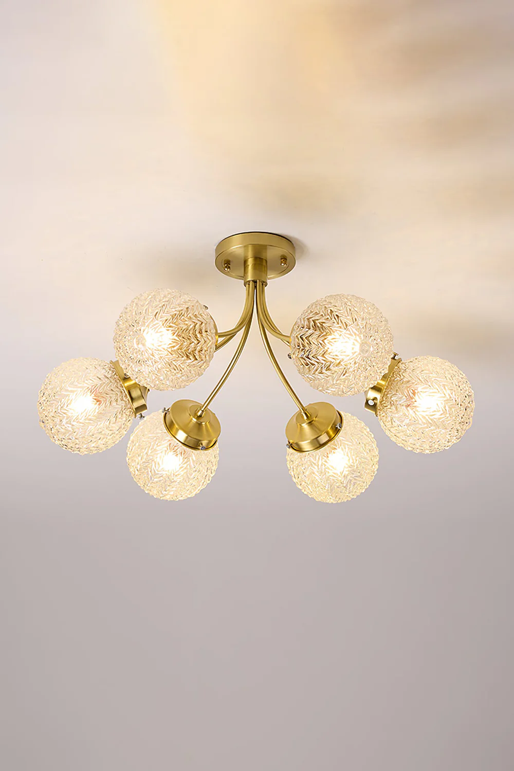 Vintage Glass Ceiling Lamp - Image 23