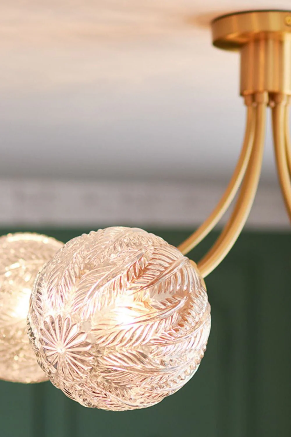 Vintage Glass Ceiling Lamp - Image 25